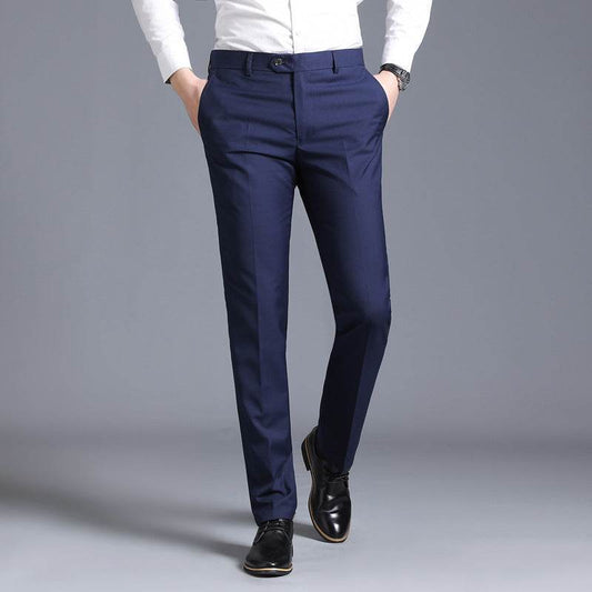 Men's Business Casual Straight-Leg Suit Trousers – Sleek and Stylish - Emprize360
