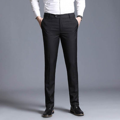 Men's Business Casual Straight-Leg Suit Trousers – Sleek and Stylish - Emprize360