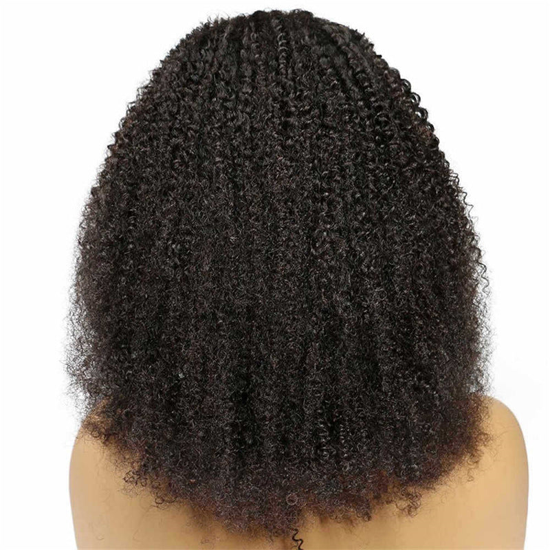 Natural-Look African Small Roll Short Wig – Heat-Safe Silk Blend Fiber