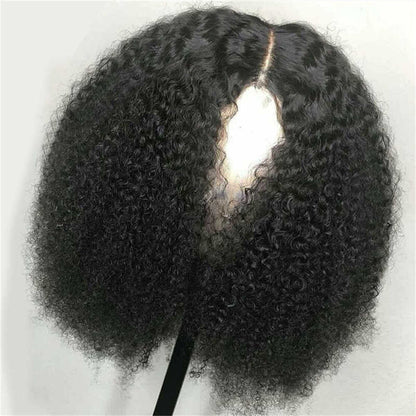 Natural-Look African Small Roll Short Wig – Heat-Safe Silk Blend Fiber