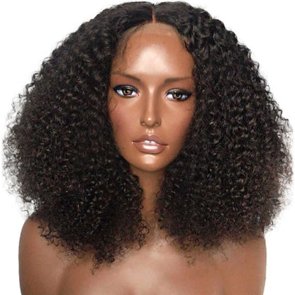 Natural-Look African Small Roll Short Wig – Heat-Safe Silk Blend Fiber