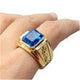Golden blue diamonds