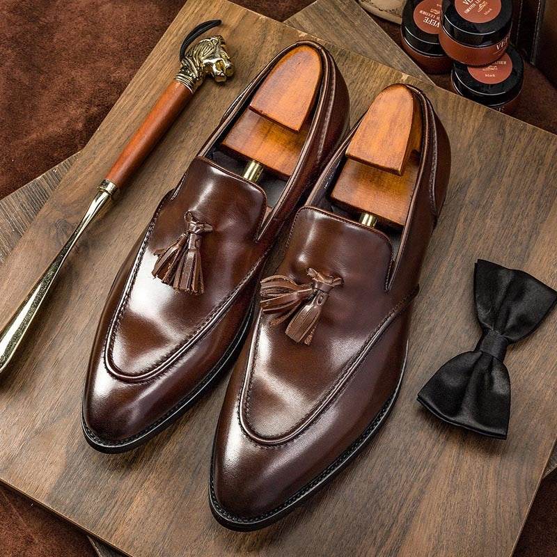 Business Casual Tassel Leather Shoes Men - Emprize360