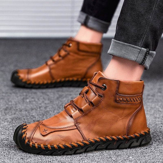 Leather shoes leather men casual shoes - Emprize360