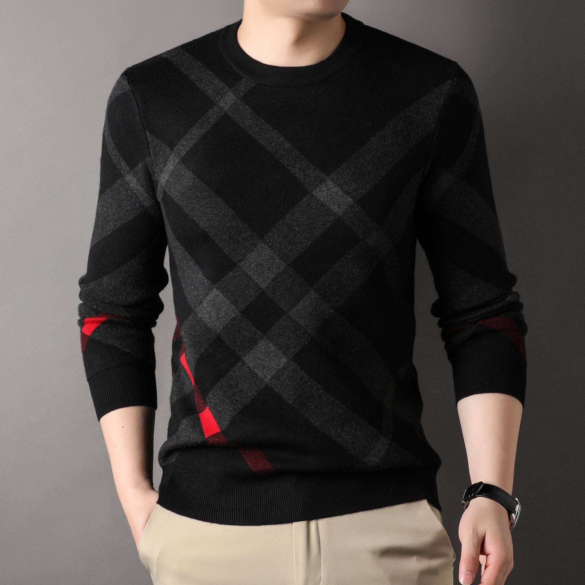 Autumn Sweater Men's Casual Loose Print - Emprize360