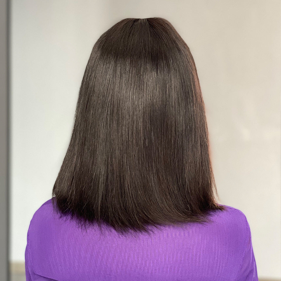 Classic Human Hair Wig – Smooth Natural Texture
