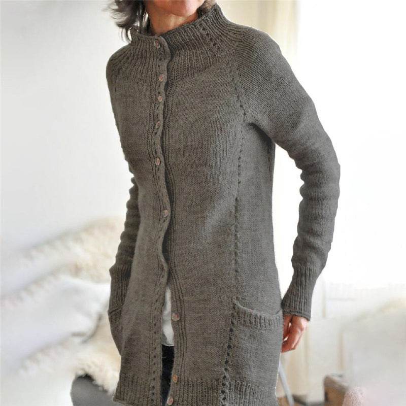 Cardigan Sweater Double Pocket Knit Sweater Women - Emprize360