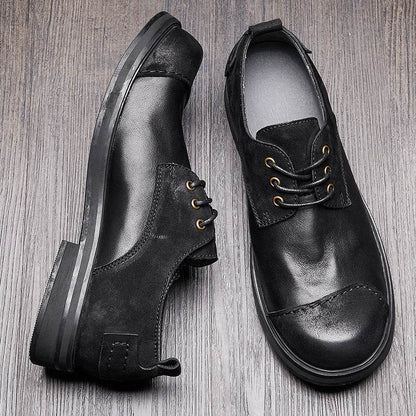 Autumn British Style Handmade Genuine Leather Men's Shoes - Emprize360