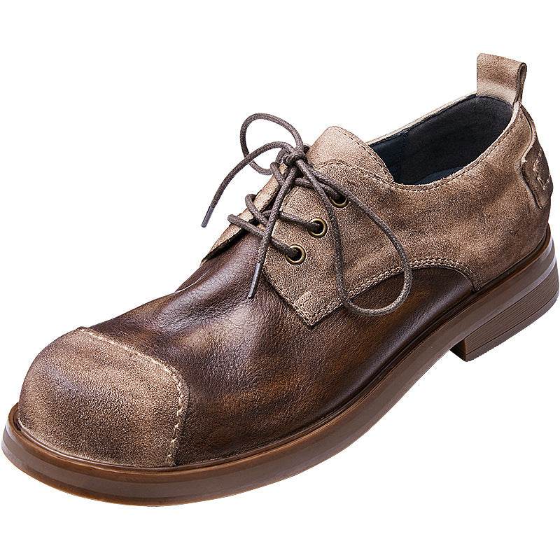 Autumn British Style Handmade Genuine Leather Men's Shoes - Emprize360