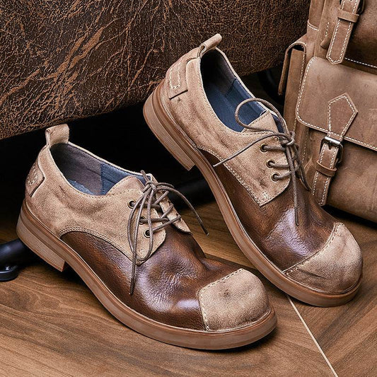 Autumn British Style Handmade Genuine Leather Men's Shoes - Emprize360