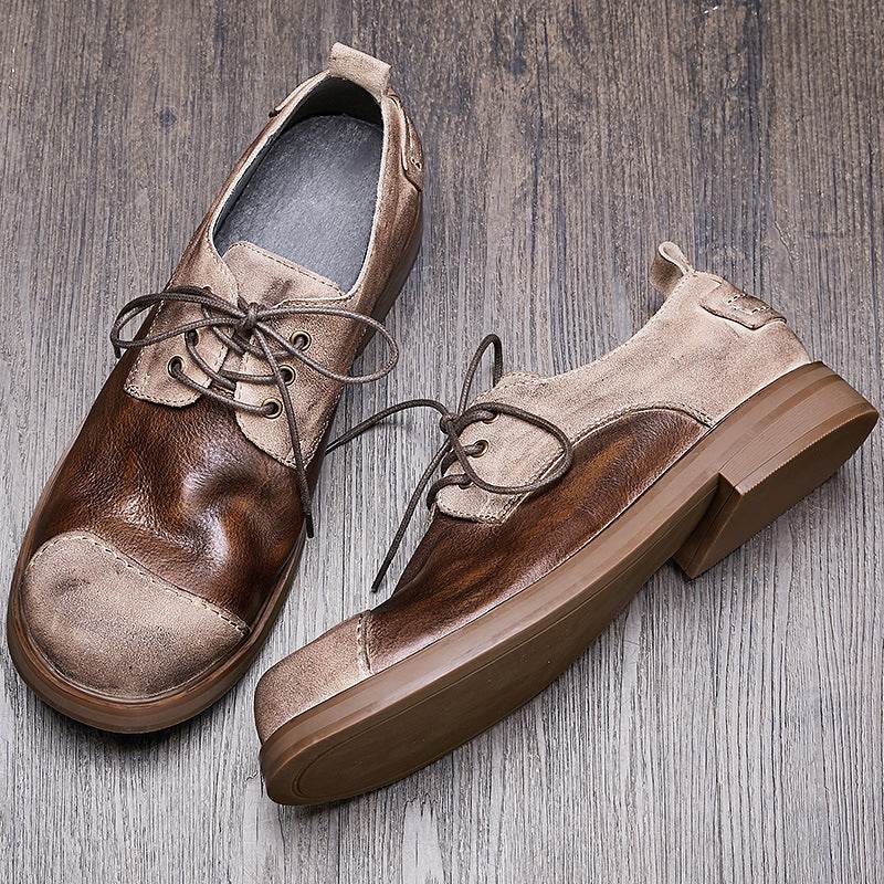 Autumn British Style Handmade Genuine Leather Men's Shoes - Emprize360