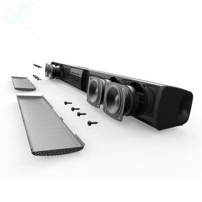 20W TV Speaker Wireless Bluetooth Speaker Portable Column Bass Soundbar Subwoofer with FM Radio for Computer TV Sound System Box - Emprize360