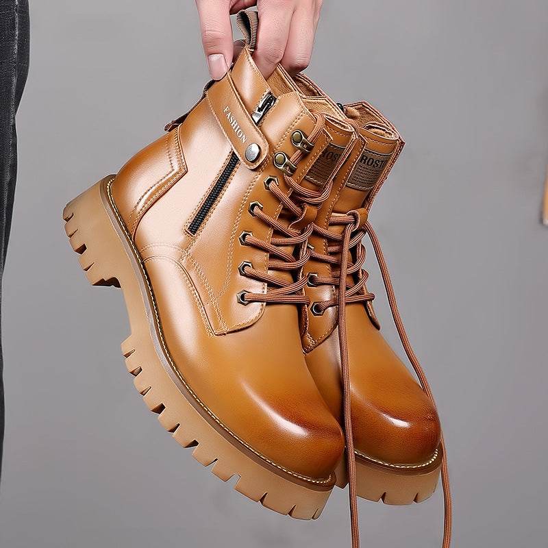 Mens Fashion Thick-soled High-top Wearable Martin Boots - Emprize360