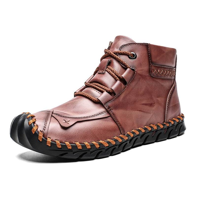Leather shoes leather men casual shoes - Emprize360