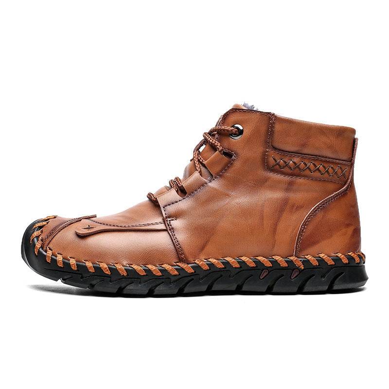 Leather shoes leather men casual shoes - Emprize360