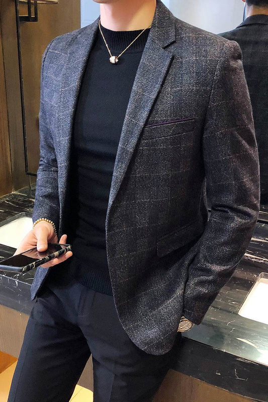Men's British Style Single-Breasted Suit – Classic & Sophisticated - Emprize360