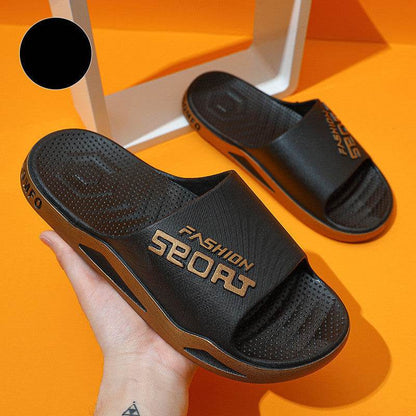 Fashion Home Indoor Bathroom Non-slip Wear-resistant Soft Bottom Couple Sandals And Slippers - Emprize360