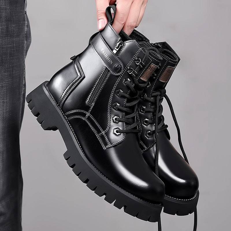 Mens Fashion Thick-soled High-top Wearable Martin Boots - Emprize360