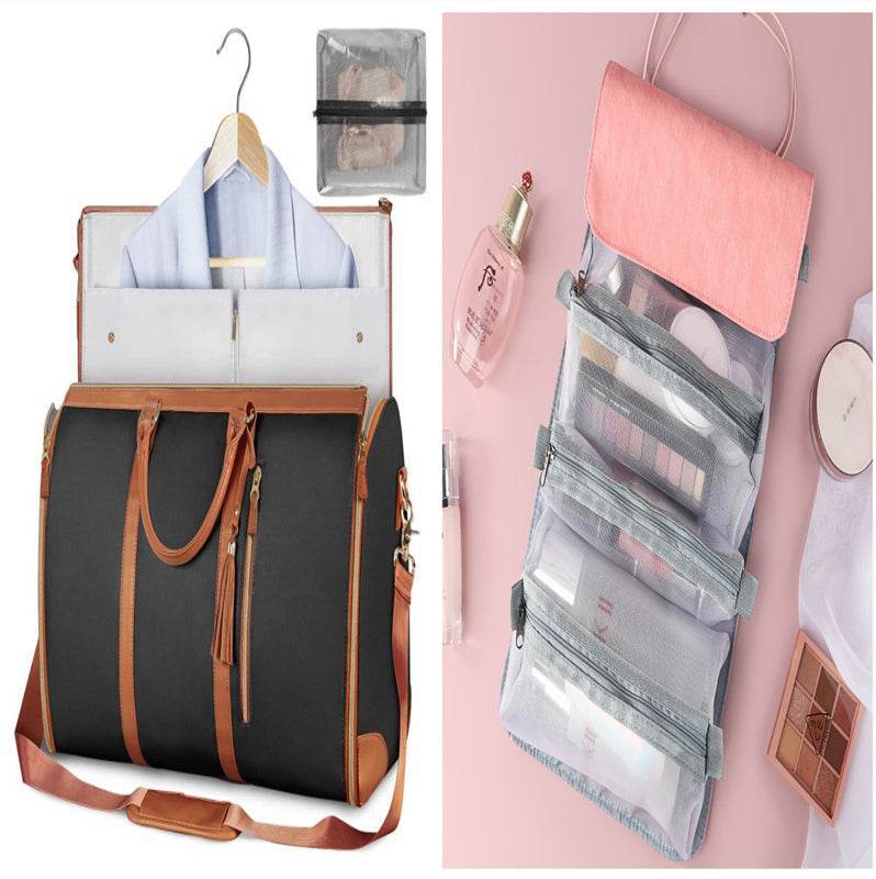 Versatile Large Capacity Waterproof Travel Duffle & Folding Suit Handbag for Women - EMPRIZE 360