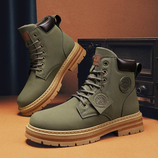 Mens Casual Biker High Top Martin Boots - Emprize360