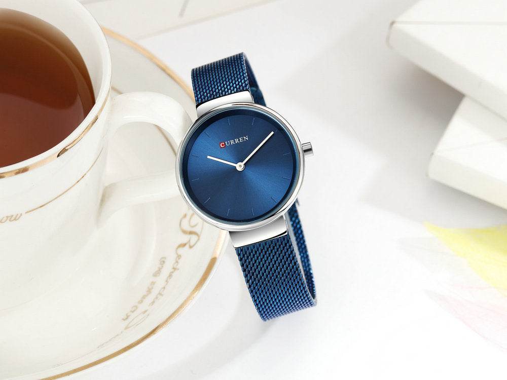 Stylish Women's Mesh Belt Quartz Watch - Casual & Business Pointer Timepiece - Emprize360