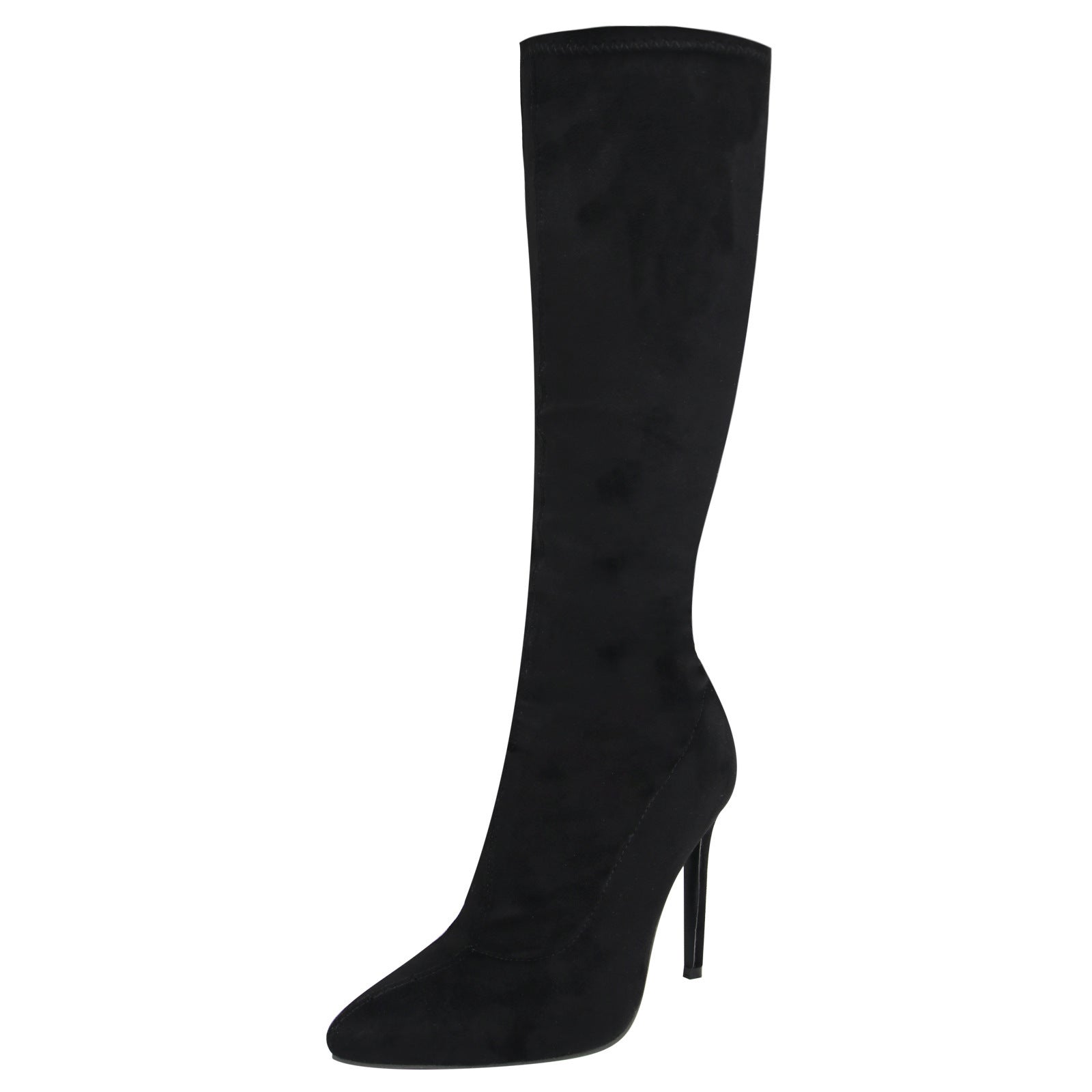 Women’s Fashion Suede Mid-Calf Stiletto Boots