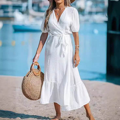 New Tencel Slub Cotton Long Cardigan & Skirt Set - Emprize360