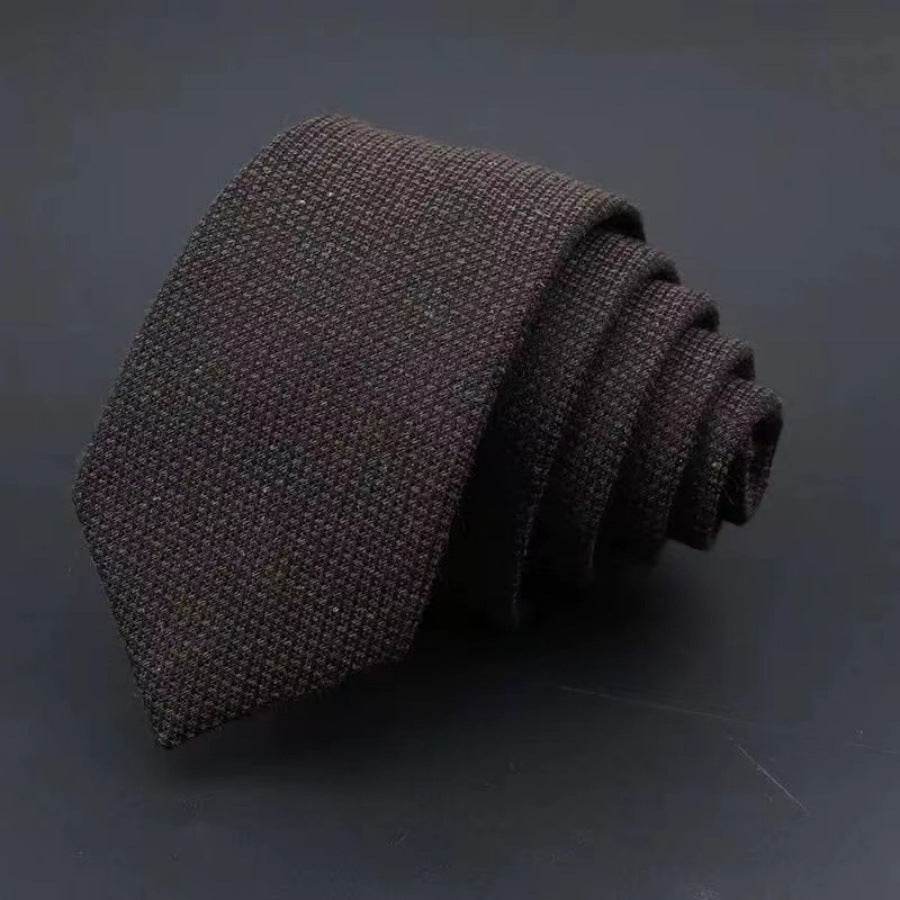 Thickened Cotton Striped Tie for Business and Formal Wear - Emprize360