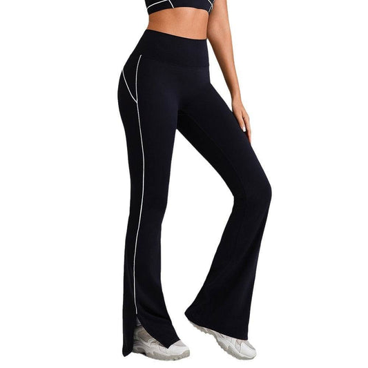 High Waist Nude Feel Hip Lifting Yoga Bell-Bottom Pants for Women – Workout & Tummy Control - Emprize360