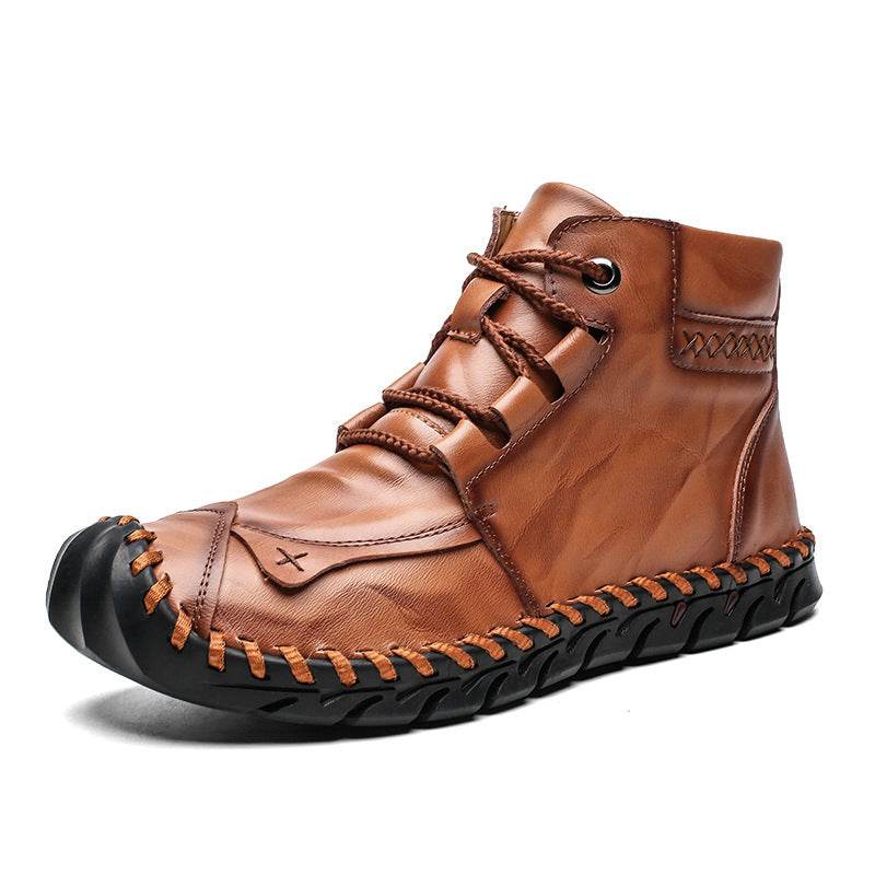 Leather shoes leather men casual shoes - Emprize360