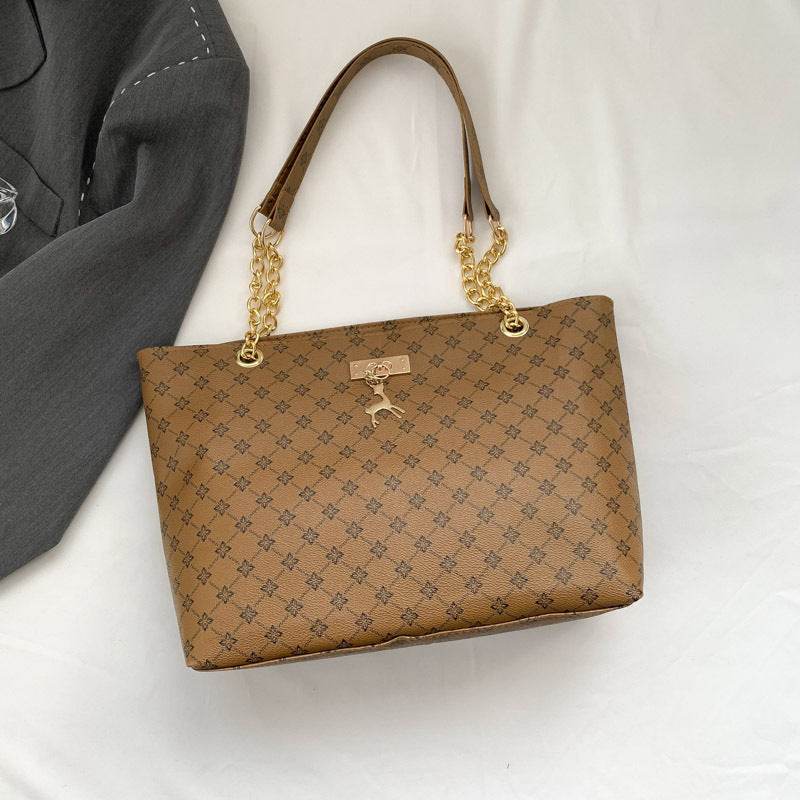 Retro Commuter Texture Chain Shoulder Bag For Women Spring - Emprize360