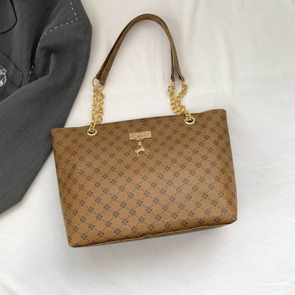 Retro Commuter Texture Chain Shoulder Bag For Women Spring - Emprize360