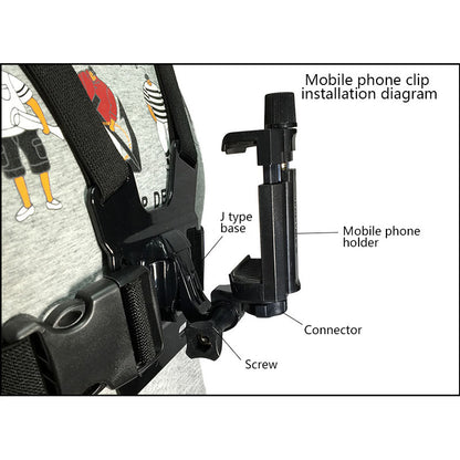 Mobile Cell Phone Clip Chest Mount - Holder Action Camera Adjustable Straps