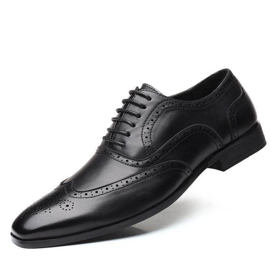 Men's Large Size Leather Brogues – Stylish Business Shoes - Emprize360