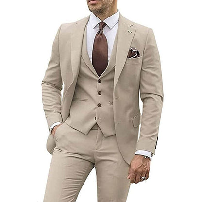 Men's Fashion Casual Slim Suit Three Pieces - Emprize360