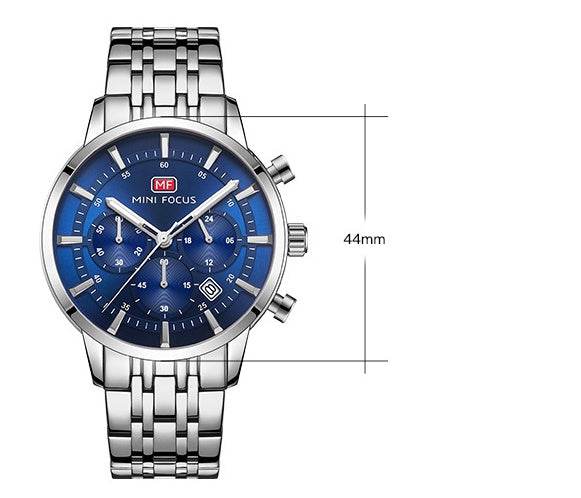 Waterproof steel band large dial luminous quartz watch - Emprize360