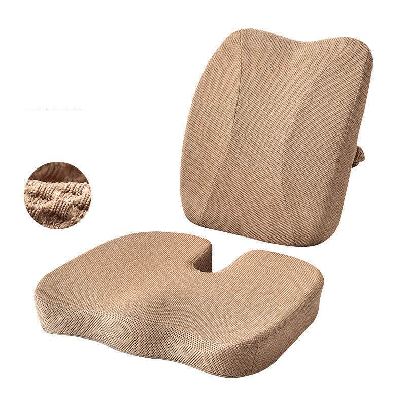 Ultimate Comfort Office Seat Cushion & Car Lumbar Support – Memory Foam Relief for Back Pain" - EMPRIZE 360