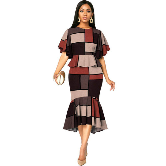 European & American Designer Short Sleeve Dress - Emprize360