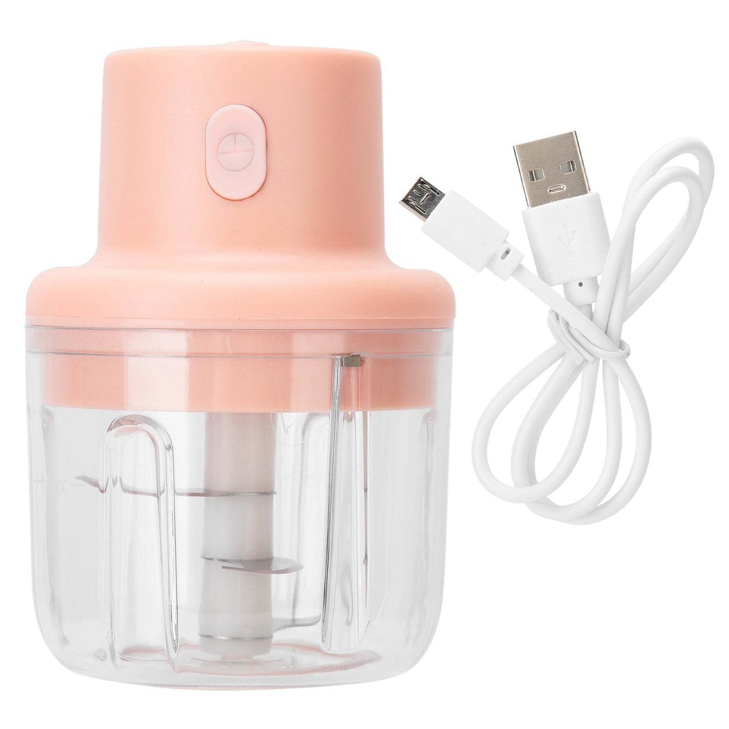 250ml Pink Electric Meat Grinder & Food Chopper – Mini USB Charging Kitchen Shredder - Emprize360