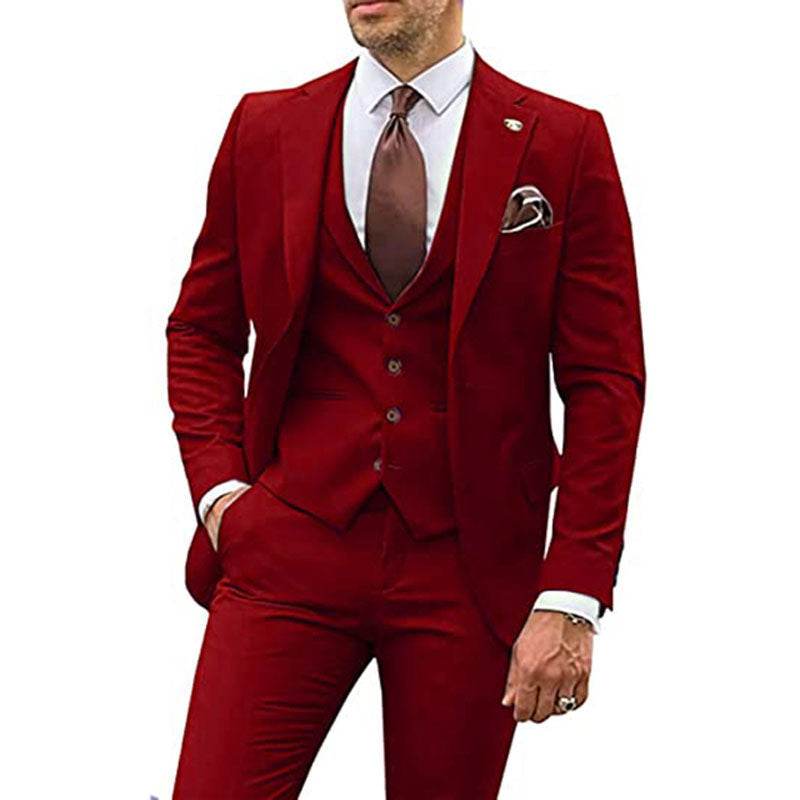 Men's Fashion Casual Slim Suit Three Pieces - Emprize360