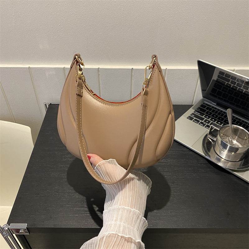 Elegant PU Leather Shoulder Bag – Modern Horizontal Square Design with Zippered Storage & Urban Style - Emprize360