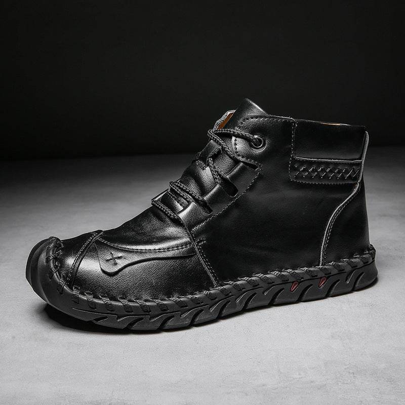 Leather shoes leather men casual shoes - Emprize360