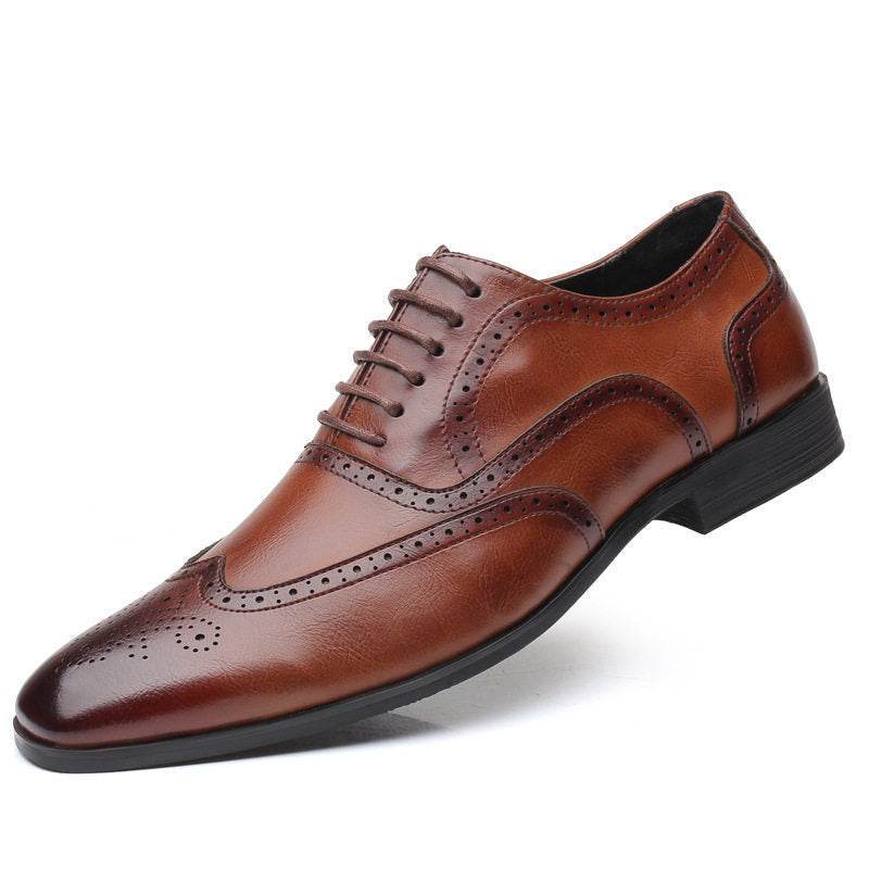 Men's Large Size Leather Brogues – Stylish Business Shoes - Emprize360