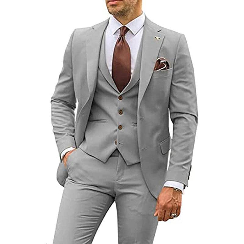 Men's Fashion Casual Slim Suit Three Pieces - Emprize360