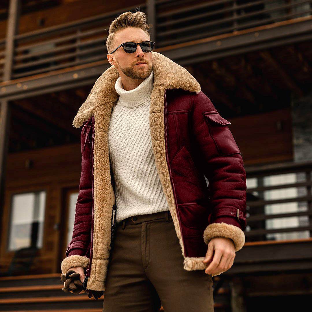 Winter Jacket Mens Military Fleece Warm Jackets Male Fur Collar Coats Army Tactical Jacket - Emprize360
