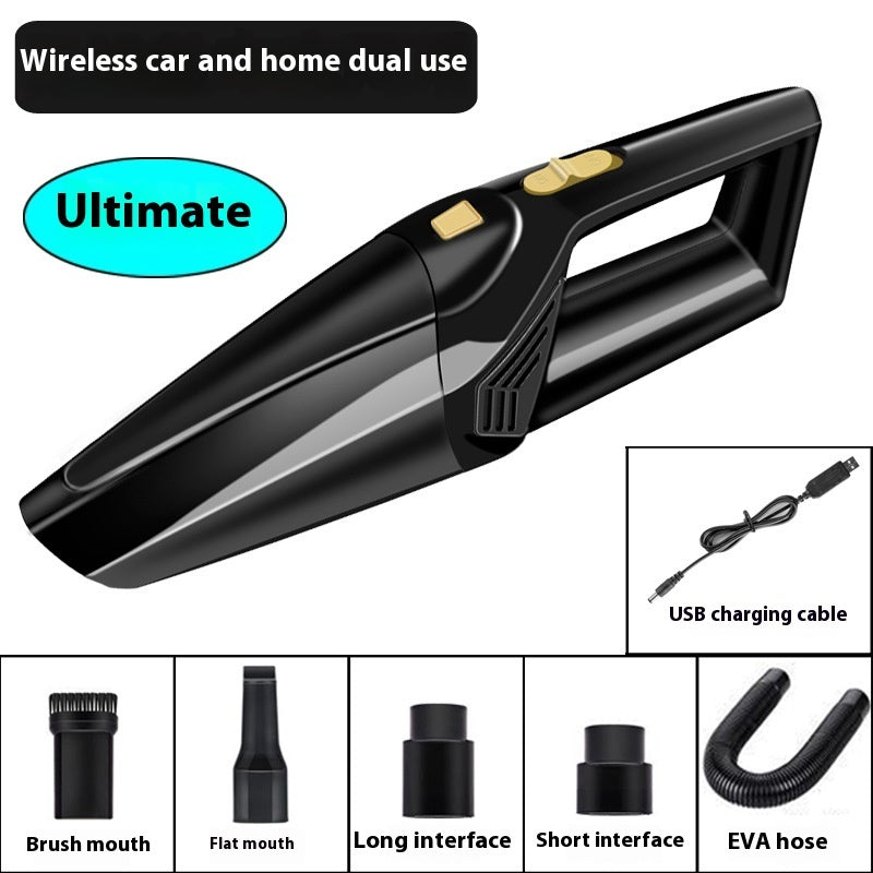 High Power Wireless Car Vacuum – Portable Handheld Cleaner for Home & Vehicle