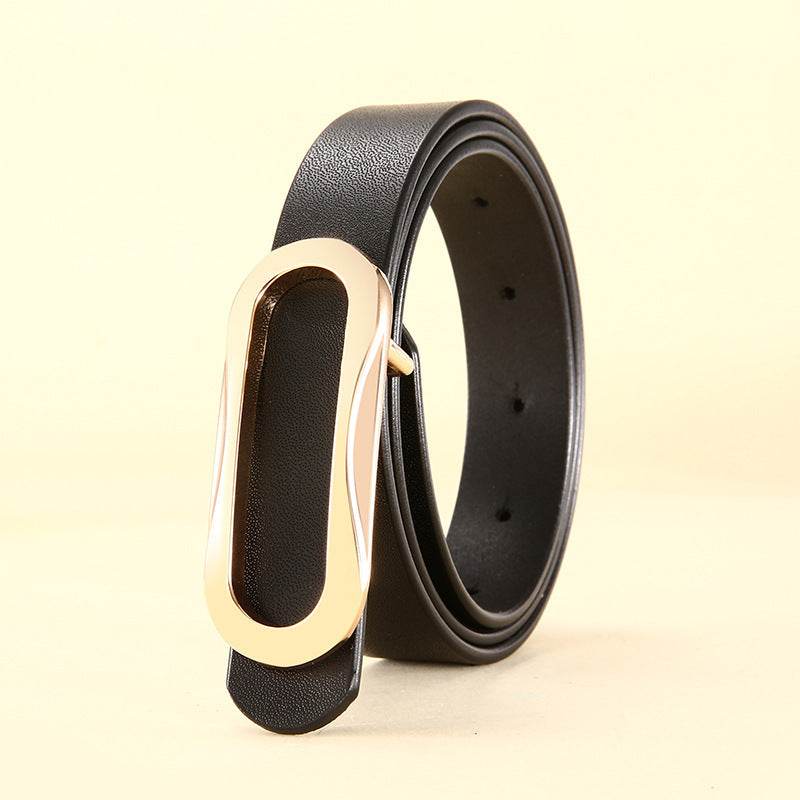 Classic Retro Cowhide Leather Belt for Women - Emprize360