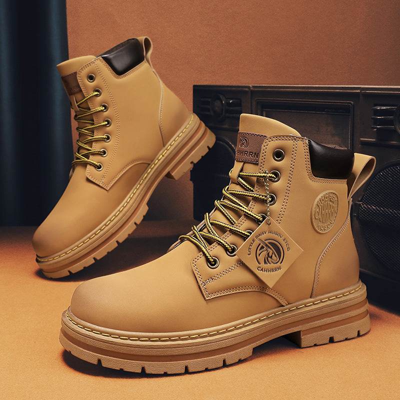 Mens Casual Biker High Top Martin Boots - Emprize360