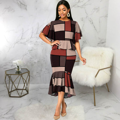 European & American Designer Short Sleeve Dress - Emprize360