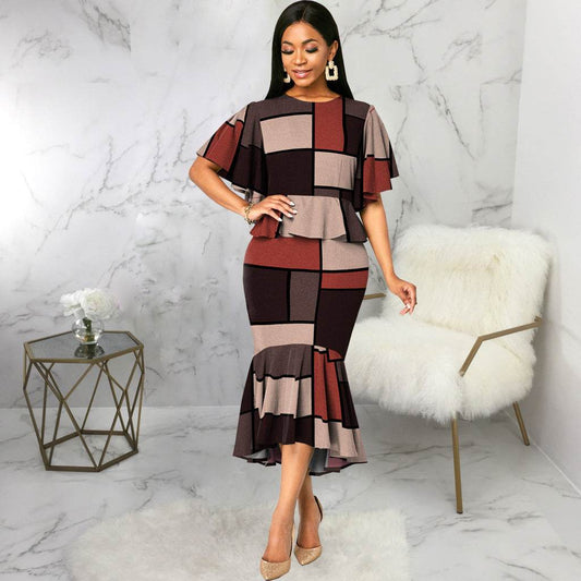 European & American Designer Short Sleeve Dress - Emprize360
